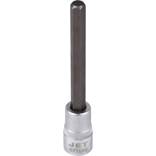 Extra-Long Bit Sockets, Hex, 5/16" x 4" L, 3/8" Drive Fastek