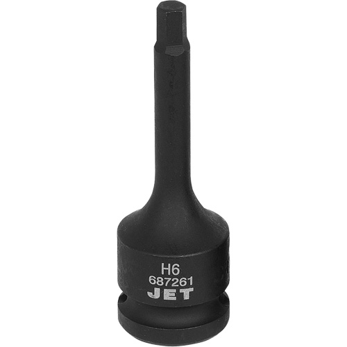 Impact Socket Bits, Hex, 6 mm x 1/2" Drive Fastek