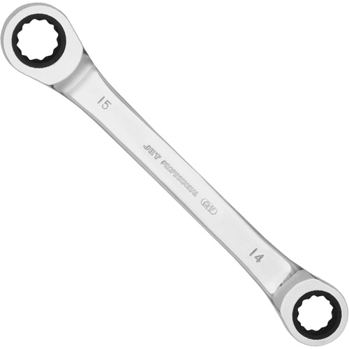 RDBS-6M Jeux de cl&eacute;s &agrave; rochet polygonales doubles, Boîte, 6 morceaux, M&eacute;trique Fastek