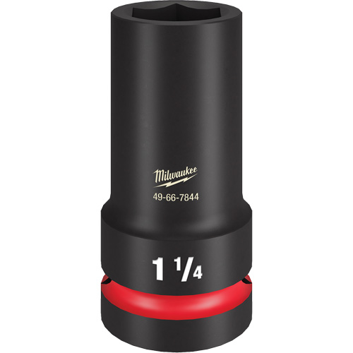 Shockwave Impact Duty Thin Wall Extra Socket, Impact, 1-1/4", 1" Drive, 6 Points, Deep Fastek