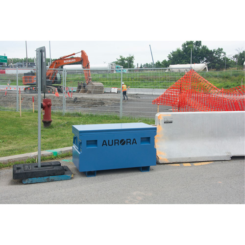 Jobsite Tool Box, 48" x 24" x 27-3/5", Steel, Blue Fastek