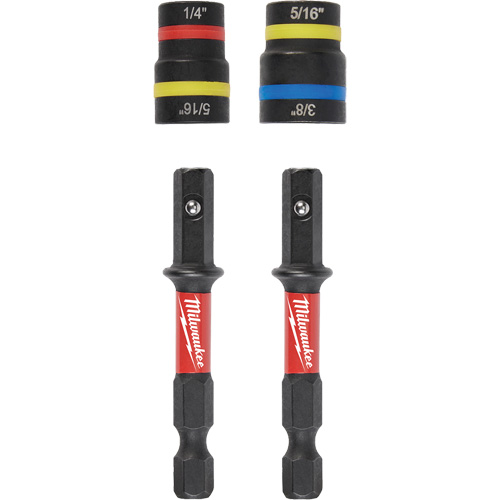 Jeu de tourne-&eacute;crous 2-en-1 Shockwave Impact Duty Quik-Clear, 5/16"/1/4"/3/8" prise, 2-1/2" lo, Magn&eacute;tique Fastek