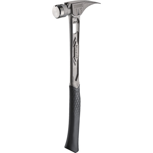 TIBONE Smooth Titanium Framing Hammer, 15 oz., Solid Steel Handle, 17-17/50" L Fastek