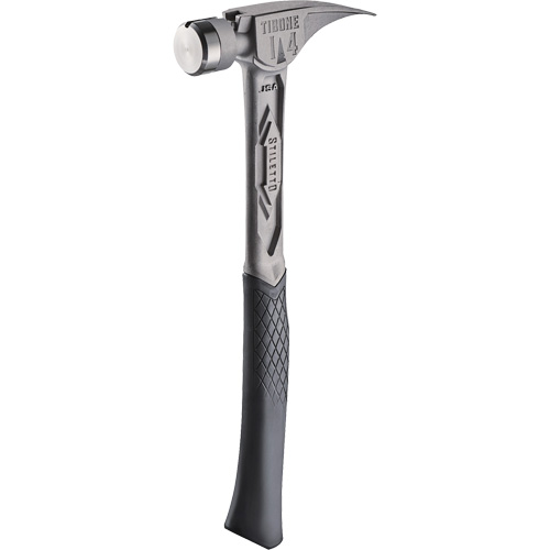 TIBONE Smooth Titanium Framing Hammer, 14 oz., Solid Steel Handle, 15-1/4" L Fastek