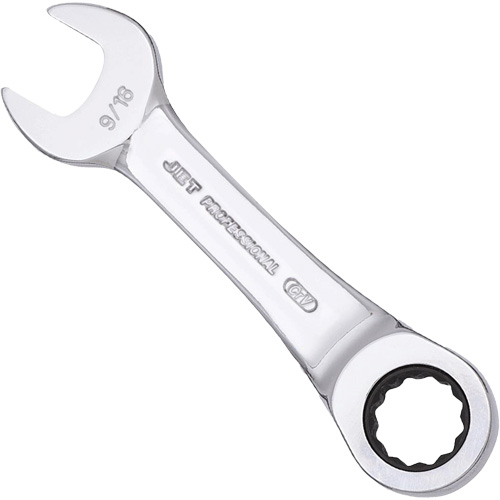 SAE Ratcheting Stubby Combination Wrench Fastek