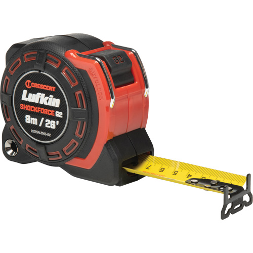 Shockforce G2 Auto-Lock Tape Measure, 1-1/4" x 26' Fastek