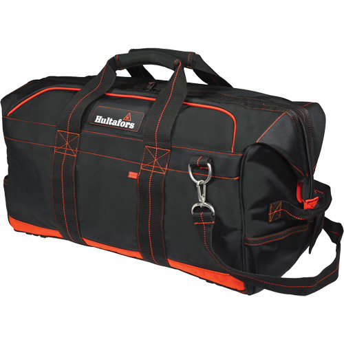 24" Pro Contractor's Gear Bag, Ballistic Polyester, Black/Red Fastek