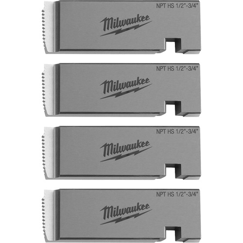 Fili&egrave;res de filetage pour tuyaux universel NPT, Pour tuyau de 1/2"-3/4", Acier rapide Fastek