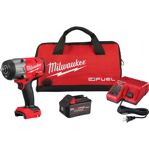 M18 Fuel High Torque Impact Wrench with Friction Ring RedLithium Forge Kit, 18 V, 1/2" Socket Fastek