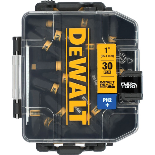 30-Piece FLEXTORQ&reg; Impact Driver Bit Set, Phillips, #2, 1/4" Drive Fastek