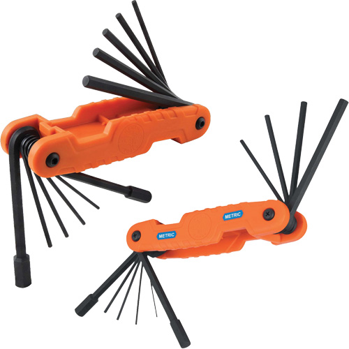 Pro Folding Hex Key Set, 21 Pcs., Metric & Imperial Fastek