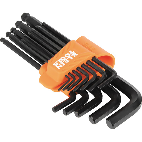 L-Style Ball-End Hex Key Wrench Set, 12 Pcs., Imperial Fastek