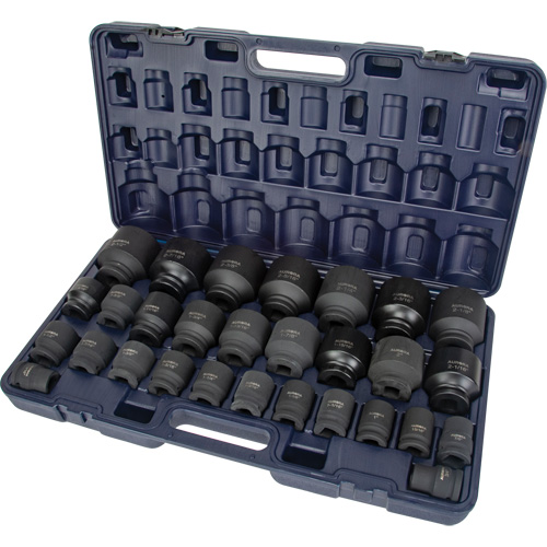 SAE Socket Set, 29 Pcs, Impact, 3/4" Drive Size Fastek