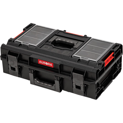 Arx Small Toolbox, 23" x 15" x 7-1/2", Black Fastek