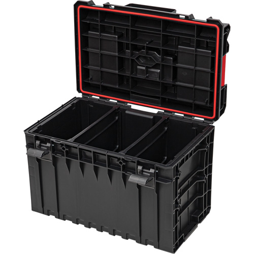 Arx Large Toolbox, 23" x 15-1/5" x 16-1/2", Black Fastek