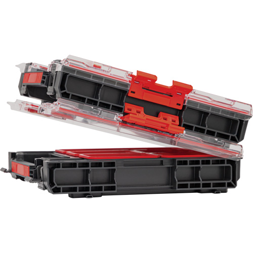 Organisateur moyen avec bacs Arx, 10-3/10" x 14-3/10" x 3", Noir Fastek