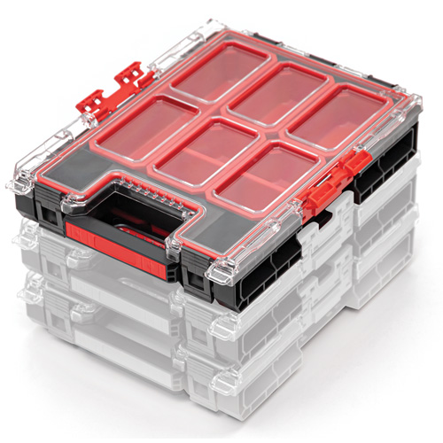 Organisateur moyen avec bacs Arx, 10-3/10" x 14-3/10" x 3", Noir Fastek