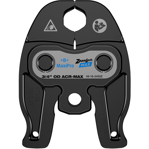 3/4" ZoomLock&reg; MAX Press Jaw for M12 FORCE LOGIC Press Tools Fastek