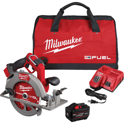 Fuel Circular Saw Kit, 7-1/4", 18 V Fastek