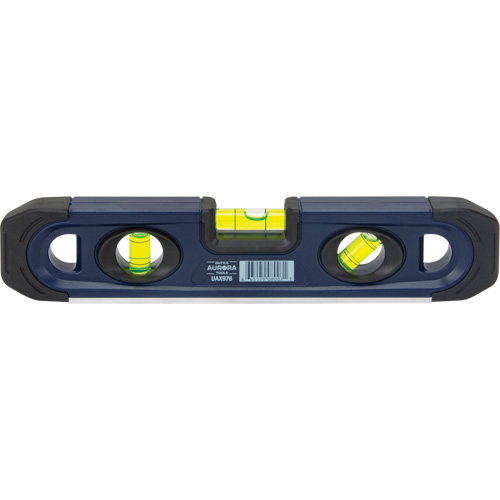 Torpedo Level, 9" L, 3 Vials, Magnetic Fastek