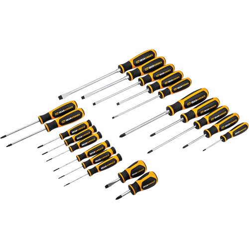 Phillips&reg;, Slotted, Torx&reg; Dual Material Screwdriver Set, 20 Pcs. Fastek