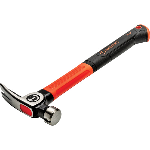 General Purpose Hammer, 16 oz., Fibreglass/Cushion Handle, 14" L Fastek
