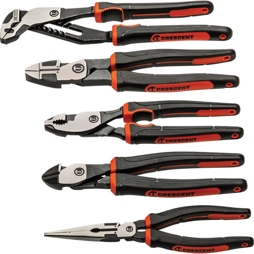 Z2 Mixed Dual Material Plier Set, 5 Pieces Fastek