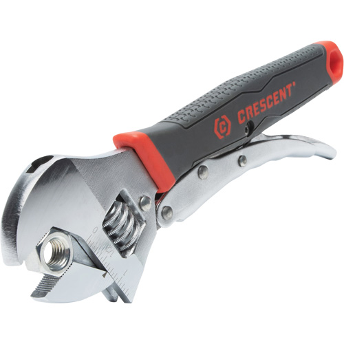 Cl&eacute; bimat&eacute;riau verrouillable et ajustable, 10" lo, la max. 2-18/25", Chrome/Poli Fastek