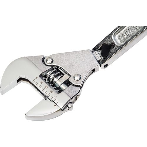 Cl&eacute; flexible &agrave; rochet ajustable, 8" lo, la max. 2-27/50", Chrome/Poli Fastek