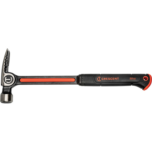 Marteau de charpente en acier avec face meul&eacute;e, 22 oz, Prise en Acier plein, 16" lo Fastek