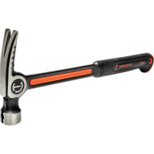 Marteau de charpente en acier avec face meul&eacute;e, 22 oz, Prise en Acier plein, 16" lo Fastek