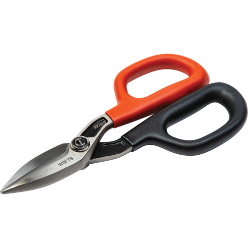 Straight Pattern Tinner Snips, 1-31/50" Cut Length, Straight Cut Fastek