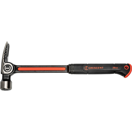 Marteau de charpente &agrave; face meul&eacute;e, 28 oz, Prise en Acier plein, 16" lo Fastek