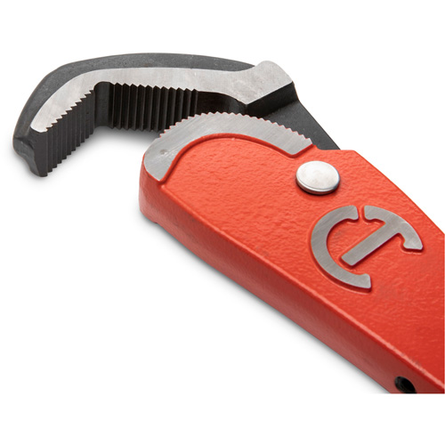 Cl&eacute; pour tuyau en acier auto-ajustable, Cap des m&acirc;choires 2-1/2", Longueur 16", Fini Rev&ecirc;tement en poudre, Prise Non-ergonomique Fastek