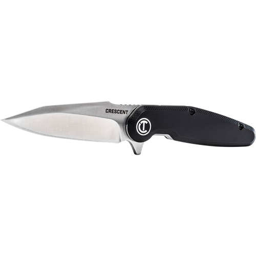 Harpoon Blade Composite Handle Pocket Knife, 3-1/2" Blade, Steel Blade, Plastic Handle Fastek