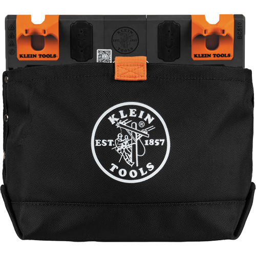 Bucket Work CentreS-Hook Hardware Pouch Module, Nylon, 1 Pockets, Black/Orange Fastek