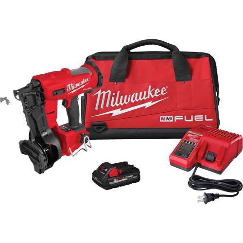 M18 FUEL Coil Roofing Nailer Kit, 18 V, Lithium-Ion Fastek