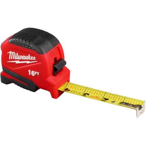 Compact Tape Measure, 1" x 16' Fastek