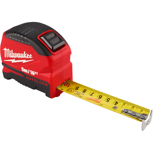 Auto-Lock Tape Measure, 1" x 16' Fastek