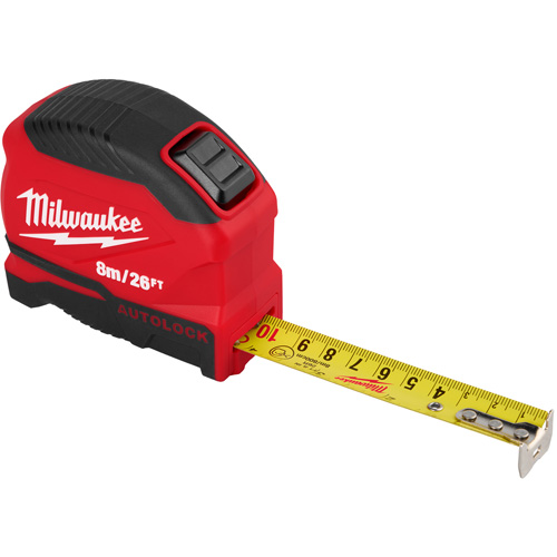 Auto-Lock Tape Measure, 1" x 26' Fastek