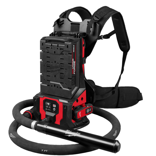 MX FUEL Backpack High Cycle Concrete Vibrator Kit with 7' Whip / 1.75" Head Fastek