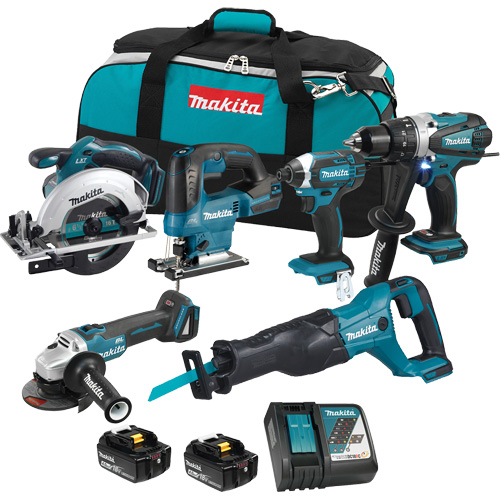 LXT 6-Tool Combo Kit, Lithium-Ion, 18 V Fastek