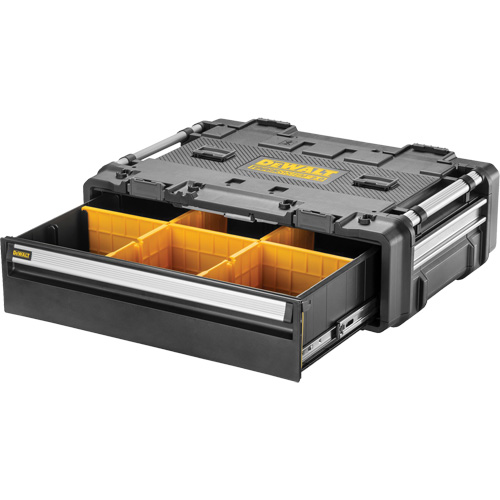 Tiroir 2.0 DXL TOUGHSYSTEM, 30" x 21-13/20" x 9-17/20", Noir/Jaune Fastek