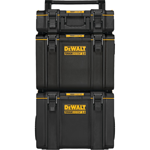 TOUGHSYSTEM&reg; 2.0 Rolling Tower, 24" x 20-2/5" x 34-1/2", Black/Yellow Fastek