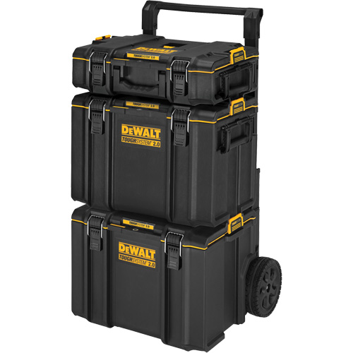 TOUGHSYSTEM&reg; 2.0 Rolling Tower, 24" x 20-2/5" x 34-1/2", Black/Yellow Fastek