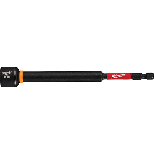 SHOCKWAVE Impact Duty Magnetic Nut Driver, 9/16" Drive, 6" L, Magnetic Fastek