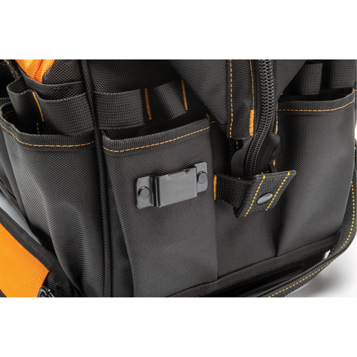 Sac &agrave; outils de 20" pour les professionnels, Nylon, 33 pochettes, Noir/Orange Fastek