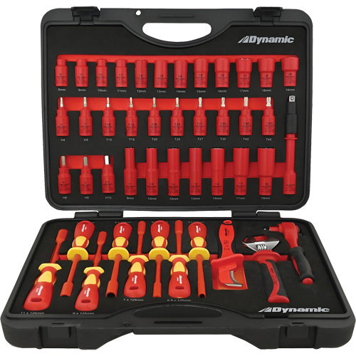 Insulated Socket & Tool Set, 44 Pcs Fastek