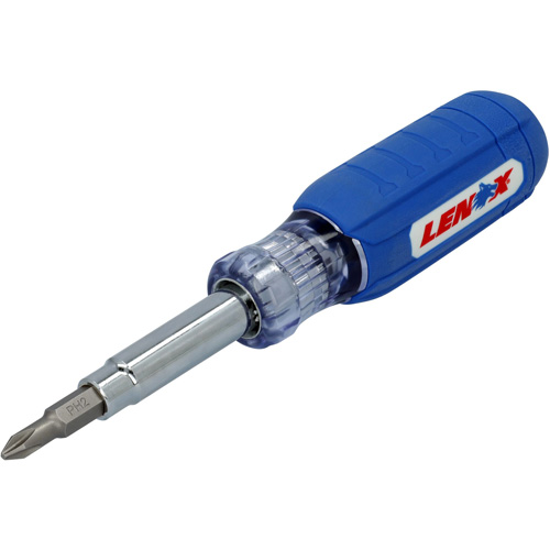 9-in-1 Multi-Bit Screwdriver, Textured Handle Fastek