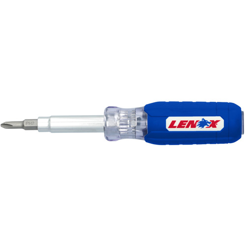 6-in-1 Multi-Bit Screwdriver, Textured Handle Fastek